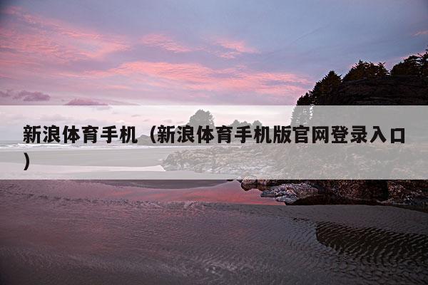 新浪体育手机（新浪体育手机版官网登录入口）