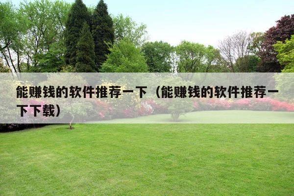 能赚钱的软件推荐一下（能赚钱的软件推荐一下下载）