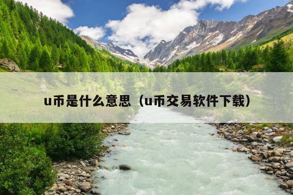u币是什么意思（u币交易软件下载）