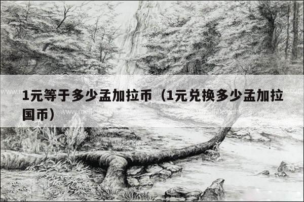 1元等于多少孟加拉币（1元兑换多少孟加拉国币）